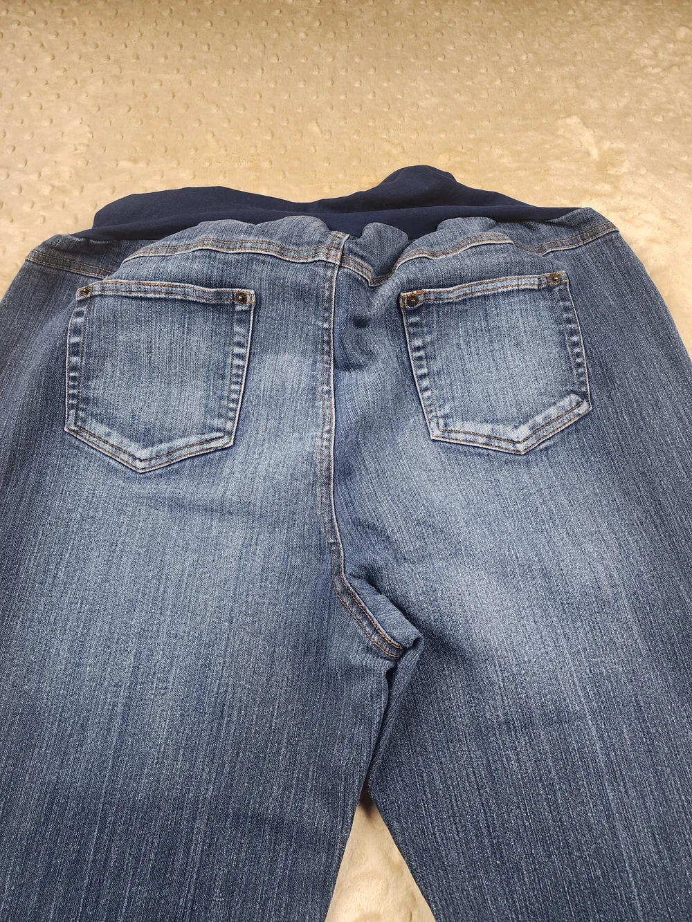 Motherhood Maternity Bootcut Flare Jeans with Stretch Panel Plus-Size 1X